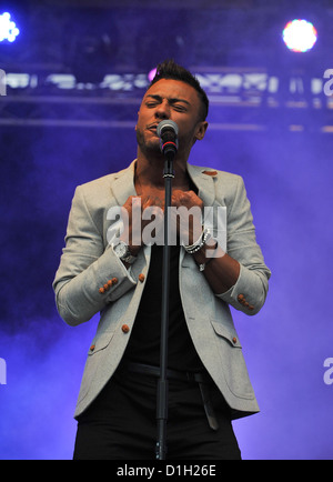 Marcus Collins (nato il 15 maggio 1988) è un cantante inglese che ha finito come il runner-up della ottava serie di x factor in 201 Foto Stock