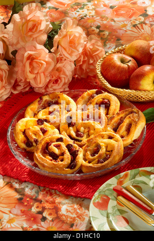 I cookie con ciliegie Foto Stock