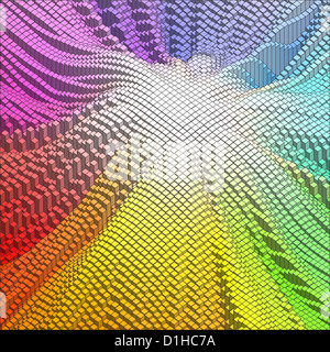 Abstract 3d sfondo dello spettro Foto Stock
