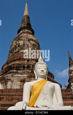 Wat Yai Mongkol Chaya, Ayuthaya, Thailandia Foto Stock