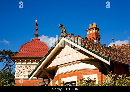 Ballarat Australia / dettagli della facciata di un grand old house di Ballarat Victoria Australia Foto Stock