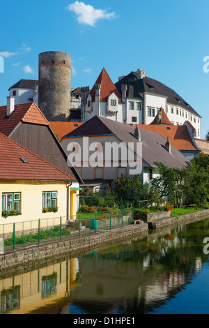 Jindrichuv Hradec Castle, Boemia del Sud, Repubblica Ceca Foto Stock