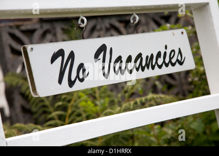 N. Posti vacanti Firmare fuori l'Hotel. Foto Stock