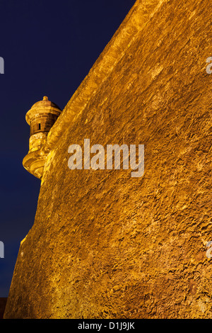 Fort Castillo San Felipe del Morro, San Juan National Historic Site, un parco nazionale nella vecchia San Juan, Puerto Rico Foto Stock