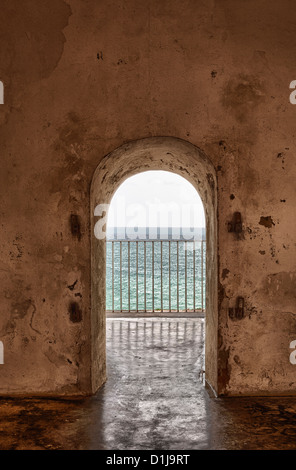 Fort Castillo San Felipe del Morro, San Juan National Historic Site, un parco nazionale nella vecchia San Juan, Puerto Rico Foto Stock