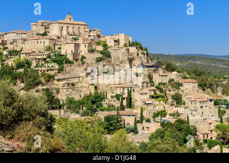 Gordes borgo medievale nel sud della Francia (Provenza) Foto Stock