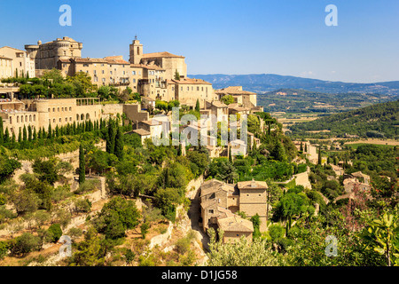 Gordes borgo medievale nel sud della Francia (Provenza) Foto Stock