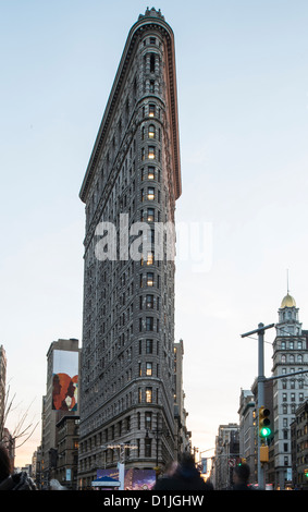 Il Flatiron Building di New York City Manhattan Foto Stock