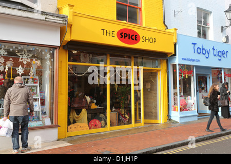 Il nuovo negozio di spezie in Brighton la vendita di erbe e spezie provenienti da tutto il mondo Foto Stock