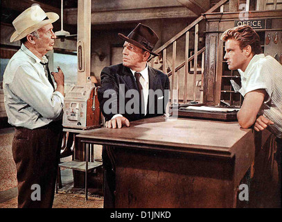 Stadt In Angst brutta giornata al Black Rock Walter Brennan, Spencer Tracy, John Ericson Der fremde John J. MacReedy (Spencer Tracy, Foto Stock