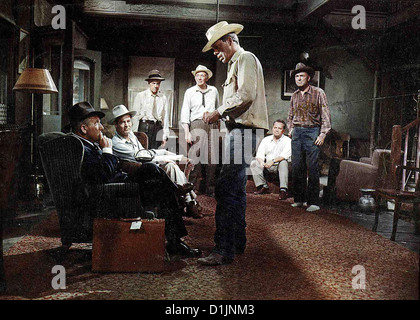 Stadt In Angst brutta giornata al Black Rock Spencer Tracy, Robert Ryan, Russell Collins, Walter Brennan, Lee Marvin, Walter Sande, Foto Stock