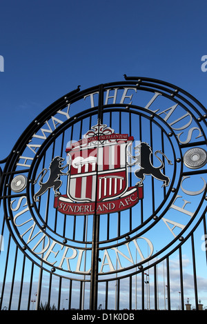 I cancelli di Murray presso lo stadio di luce a Sunderland, Inghilterra, Regno Unito. Foto Stock