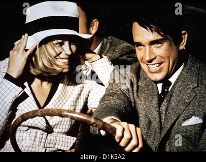 Bonnie und Clyde Bonnie Clyde Faye Dunaway, Warren Beatty Als Bonnie Parker (Faye Dunaway) Gangster dem Clyde Barrow (Warren Foto Stock