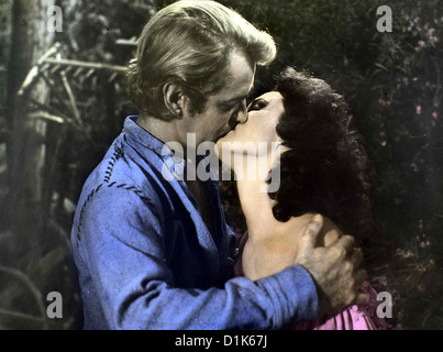 Schiff Der Verurteilten Botany Bay Alan Ladd, Patricia Medina Hugh (Alan Ladd) verliebt sich in Sally Munroe (Patricia Foto Stock