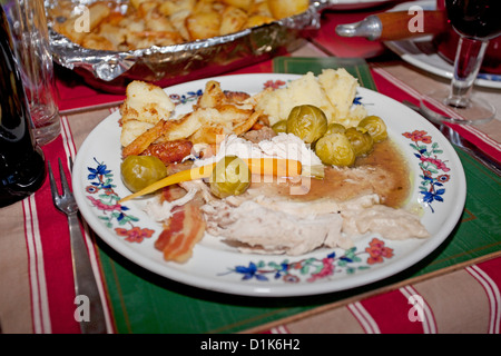 pranzo di Natale Foto Stock