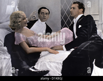 Serenata Zu Dritt Design Casa Miriam Hopkins, Frederic Marzo, Gary Cooper Die Rivalen George (Gary Cooper) und Tom Foto Stock