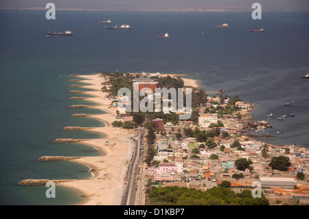 Vista aerea di Ilha de Luanda, Angola Luanda. Foto Stock