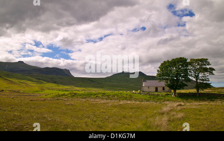 Un deserto CROFT NEL NORD DELLA SCOZIA SUTHERLAND Foto Stock