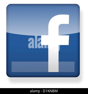 Logo di Facebook come l'icona di un'app Foto Stock