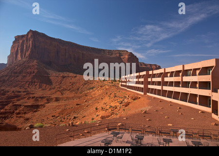 Il Panorama Hotel, il parco tribale Navajo Monument Valley, Utah, Stati Uniti d'America Foto Stock