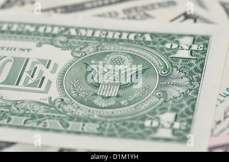 Dollaro banconote come sfondo. Foto Stock