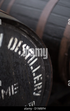 Glenfiddich Scottish Malt Whisky Distillery, Dufftown, Morayshire, Scozia. Foto Stock