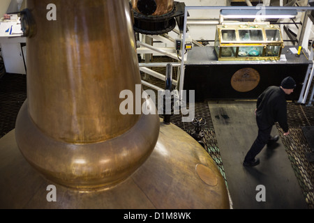 Glenglassaugh Scottish single malt whisky distillery a Dinnet, Aberdeenshire, Scozia. Foto Stock