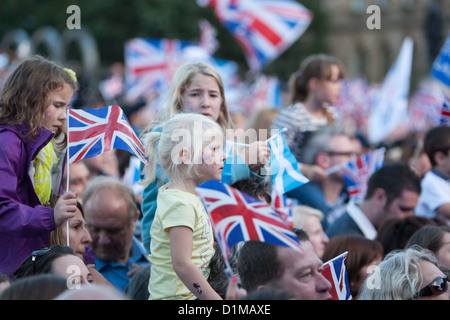 "Homecoming parade' per scozzese medaglia olimpica vincitori, celebrazioni a Glasgow, Scozia, Venerdì 14 Settembre 2012 Foto Stock