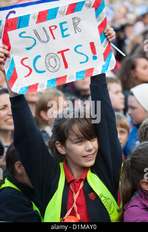 "Homecoming parade' per scozzese medaglia olimpica vincitori, celebrazioni a Glasgow, Scozia, Venerdì 14 Settembre 2012 Foto Stock