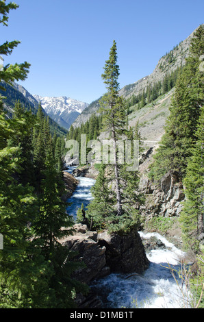 Ingegnere passare jeep tour va a 12.500 ft elevazione tra Silverton e e Lake City Colorado in San Juan Mountains Foto Stock