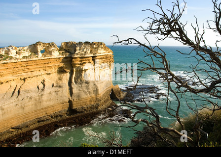 La costa frastagliata del sud della Victoria, Australia Foto Stock