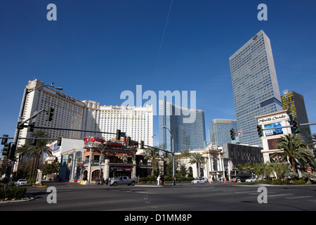 L'hotel monte carlo e casino di Las Vegas Boulevard South Nevada USA Foto Stock