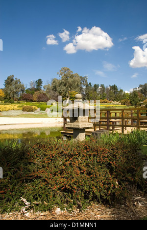 Una scena da Cowra Giardino Giapponese, Nuovo Galles del Sud, Australia Foto Stock