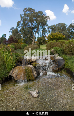 Una scena da Cowra Giardino Giapponese, Nuovo Galles del Sud, Australia Foto Stock