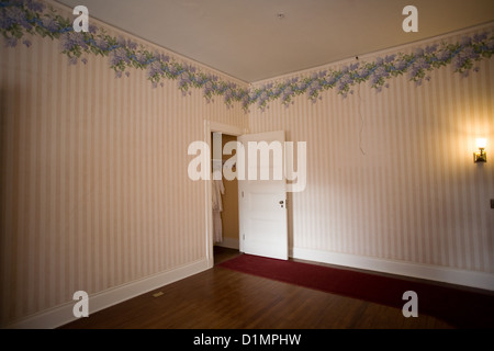 Camera da letto in Prugna frutteto Mansion Su Cumberland Island National Seashore Foto Stock