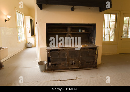 Forno in cucina a Prugna frutteto Mansion Su Cumberland Island National Seashore Foto Stock