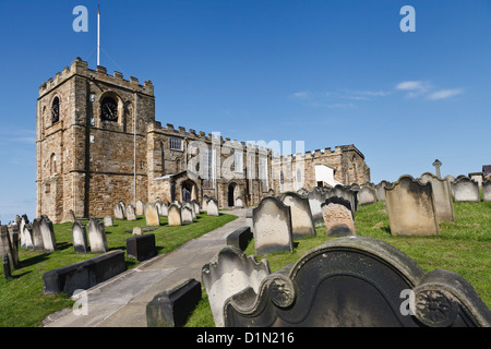 Chiesa di Santa Maria, Whitby, North Yorkshire, Inghilterra Foto Stock