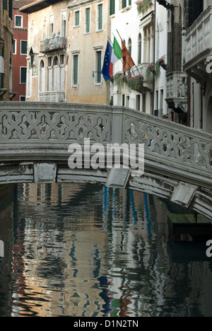 Scena di Canal, Venezia, Italia Foto Stock