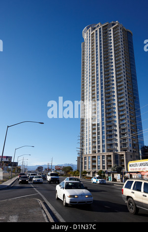 Fascino lussuoso condominio torre sul Sahara occidentale avenue Las Vegas Nevada USA Foto Stock