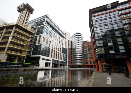 Uffici e condomini a Paddington Basin, London, England, Regno Unito Foto Stock