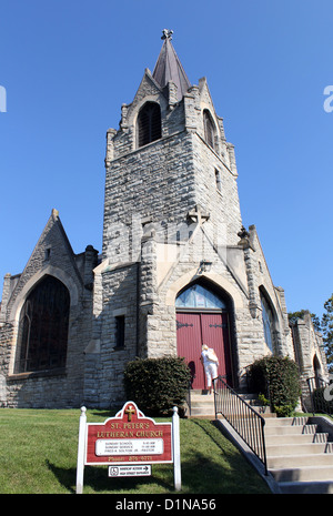 Shepherdstown chiesa luterana, Jefferson county, West Virginia, America, STATI UNITI D'AMERICA Foto Stock