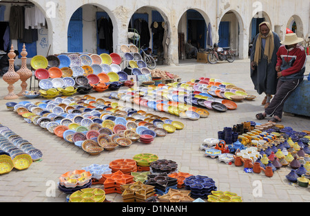 A sud della Tunisia, Tataouine, il mercato dell'artigianato Foto Stock