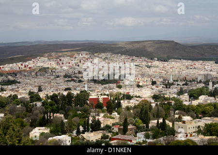 Vista aerea di Sefrou, Marocco Foto Stock