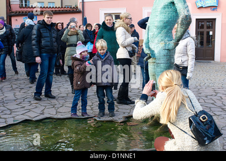 Art Museum Kampa - Jan e Meda Mladek Foundation - Mulini Sova Praga Repubblica Ceca Foto Stock