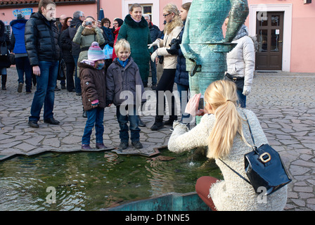 Art Museum Kampa - Jan e Meda Mladek Foundation - Mulini Sova Praga Repubblica Ceca Foto Stock