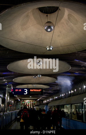 Auckland terminal ferroviario all'interno di Britomart Centro Trasporti a nord alla fine di Queen Street. Foto Stock