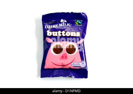 Un pacchetto di cioccolato Cadbury pulsanti Foto Stock