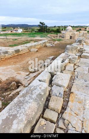 Corre l'antico santuario di Afrodite, area di Paphos, Cipro Foto Stock