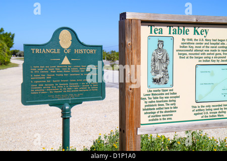 Islamorada Florida Florida Keys, US Highway Route 1 One, Overseas Highway, Florida Keys National Marine Sanctuary, Lignumvitae Key Botanical state Park, si Foto Stock