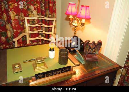 Key West Florida, Keys Front Street, The Little White House, Harry S. Truman, presidente, residenti, casa d'inverno, interno, mostra collectio Foto Stock